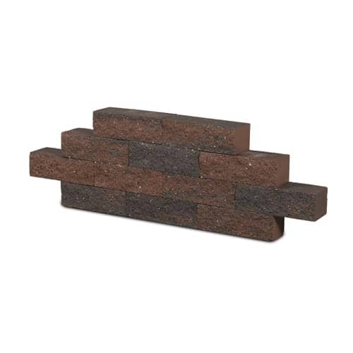 Wall Block bruin-zwart 32.5x12x10 cm Kippersluis Sierbestrating