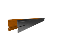 Flexline 150 mm, Lengte 220 cm Gegalvaniseerd incl. 3 platte grondpennen en verbindingsplaat