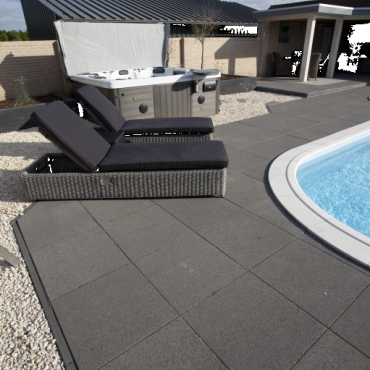GeoColor Tops 60x60x4 Solid Black