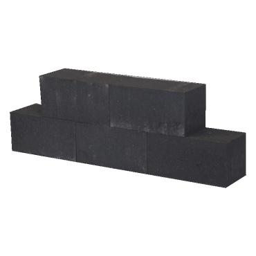 Muurblok Antraciet 30x15x15 cm