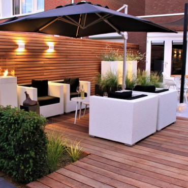 Hardhouten Tuinplank geschaafd 1,6x14,5x365cm