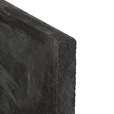 Onderplaat antraciet voor betonpaal 3,5 x 24x184 cm