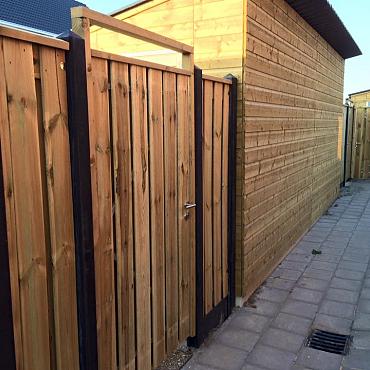 Tuindeur de Luxe met stalen frame 195x90 cm