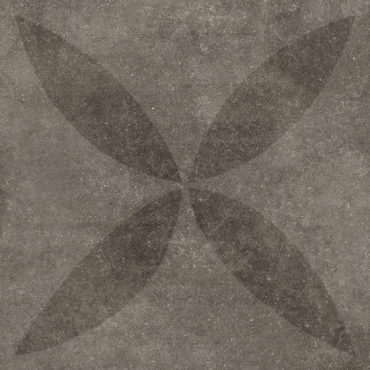 Hormigon Antracite Flower Black Antraciet 90X90X3 cm