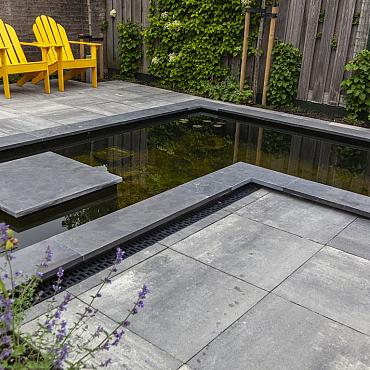 Spotted Bluestone Hoekstuk 50/30x50x3 cm