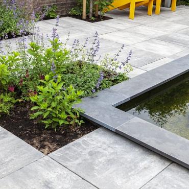 Spotted Bluestone Hoekstuk 50/30x50x3 cm