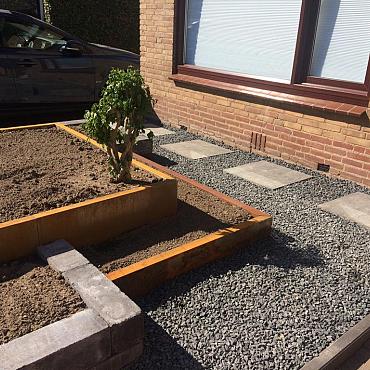 Opsluitband Profiel Corten 200x6x5.5/20 cm