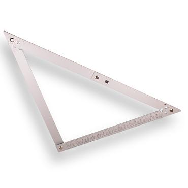 LABORA opvouwbare aluminium vouwhaak in nylon draagtas, afmeting 60 x 60 cm