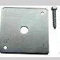 Plaatje voor Betonpoer plaat: 105x105x6mm - met losse moer M16 - galvanisch verzinkt