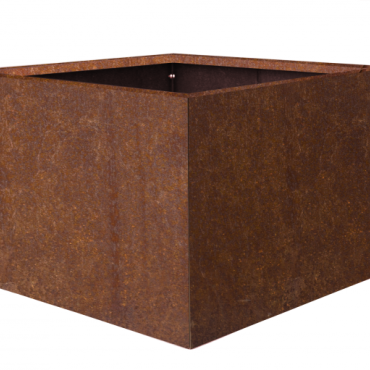 Bloembak vlak - CORTEN 90x90x60 cm - Corten