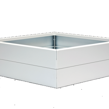 Bloembak - WIT 240x30x42 cm - PDC - RAL 9016 fijnstructuur