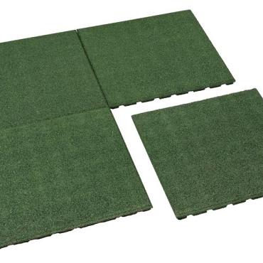 Rubbertegel 50x50x2.5cm Groen