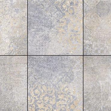 CERASUN CATANIA DECOR BLUE 60x60x4cm