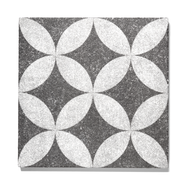 GeoProArte® 60x60x4 cm Dark Grey Flower