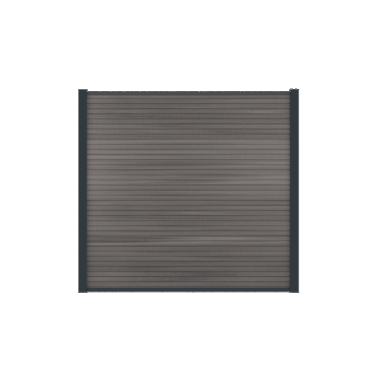 Boston Modern Scherm Compleet Ral9005 Horizontaal Dark Grey