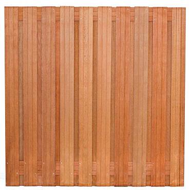 Tuinscherm Hardhout Dronten 180x180 cm (21-planks)