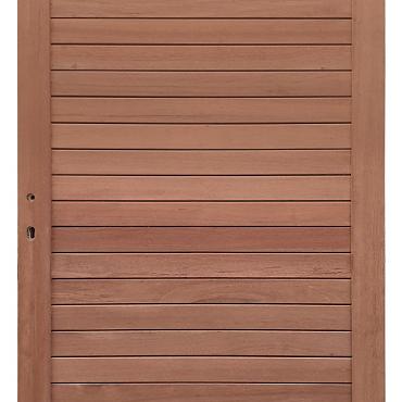 Keruing poort 25 met insteekslot 100x180cm incl. aanslaglat Premium