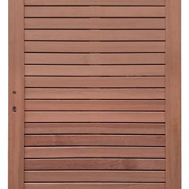 Keruing poort 26 Rhombus met insteekslot 100x180cm incl. aanslaglat Premium
