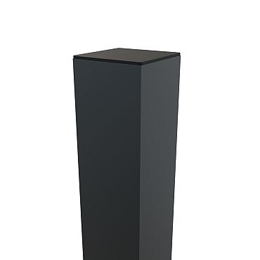 Boston Alu poortpaal 90x90mm hol L-275cm dikte 4 mm RAL9005
