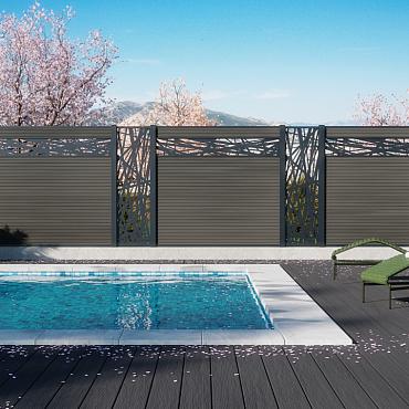 Boston Decopaneel Hera verticaal 58x182cm dikte 2 mm RAL7016 (1011)