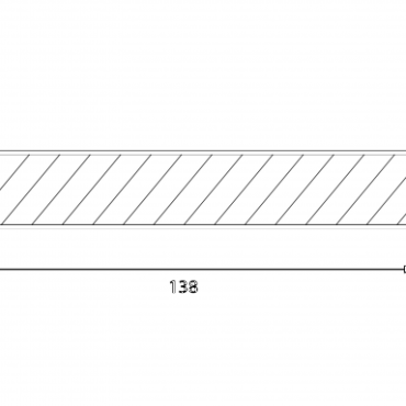 Prestigedeck Teak 300x13.8x2.3 cm massief Kantplank