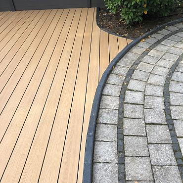 Prestigedeck Cedar 2.3x13.8x300 cm ronde kamer