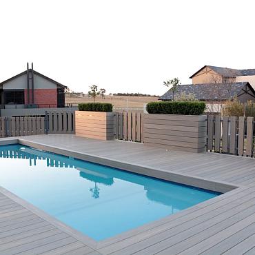 Prestigedeck Light Grey 2.3x13.8x400 cm ronde kamer