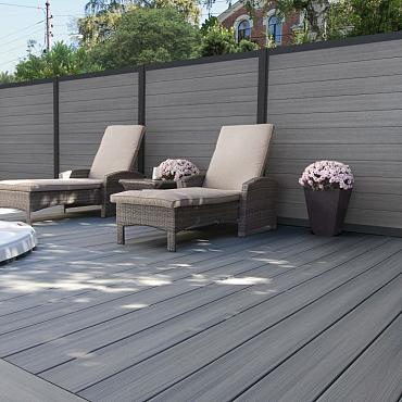 Premium Fence Board Dark Grey 2.1x16x178 cm (wb 15 cm)