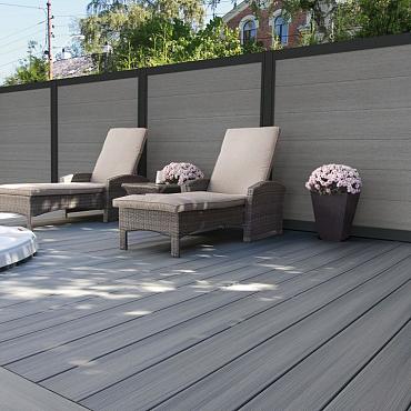 Premium Fence Board Dark Grey 2.1x31x178 cm (wb 30 cm)