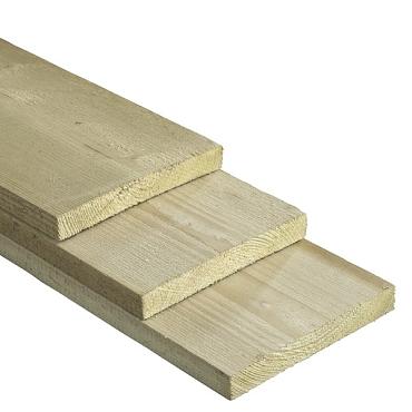 Tuinplank Fijn bezaagd noord europees geimpregneerd 2,2x10x420cm
