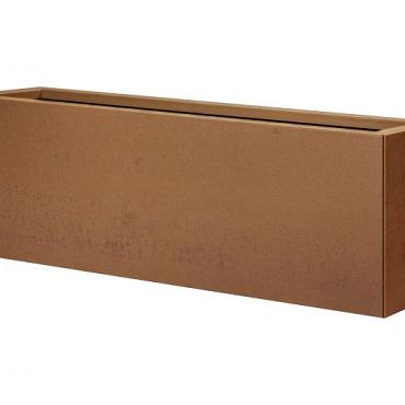 Bloembak vlak - CORTEN 30x120x40