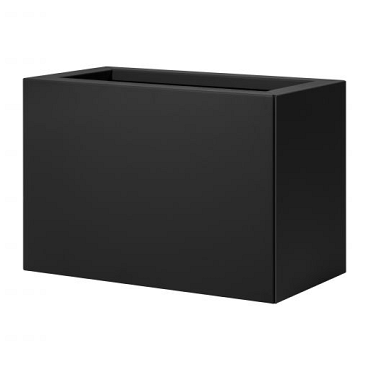 Bloembak vlak -  GRAFIET ZWART 30X60X40