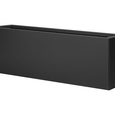 Bloembak vlak -  GRAFIET ZWART 30x120x40