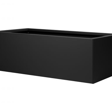 Bloembak vlak -  GRAFIET ZWART 60x120x40