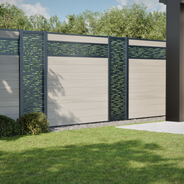 Boston Decopaneel Lamia horizontaal 30x175 cm dikte 2 mm RAL7016