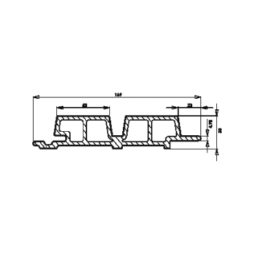 WEO60 Gardenwall Cladding Ipé D-KLASSE 290x17x3.3 cm (wb 14 cm)