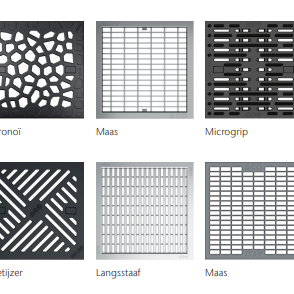 Gietijzer Rooster tbv Modulaire Infiltratieput 25x25 cm