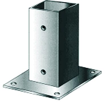 Voetsteun metplaat thermisch verzinkt 101x101 MM