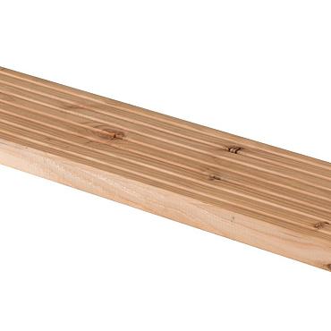 Douglas plank antislip /vlonderplank 2.8x14.5x500cm onderkant glad