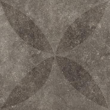 Hormigon Antracite Flower 70x70x3.2 cm