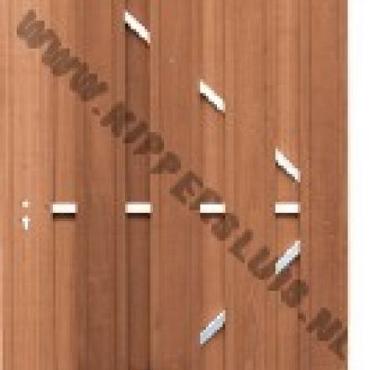 1585R Toog deur met frame Rechts draaiend 180x100cm