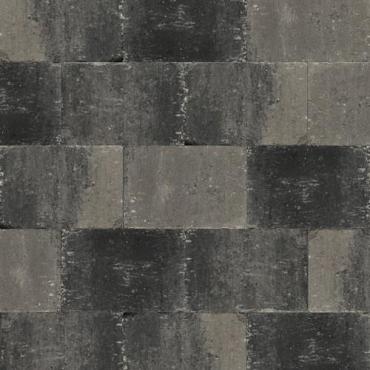 Abbeystones 20x30x6 cm Grijs/ Zwart met deklaag