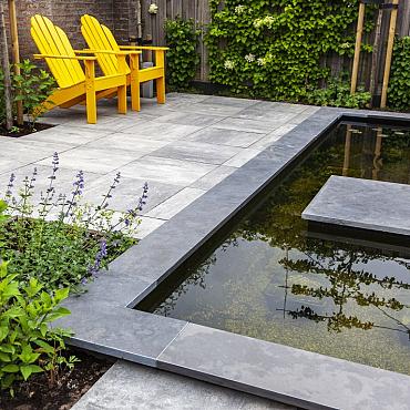 Spotted Bluestone Hoekstuk 50/30x50x3 cm