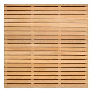 Tuinscherm hardhout Bangkirai kunstmatig gedroogd Prinsenbeek 180x180 cm