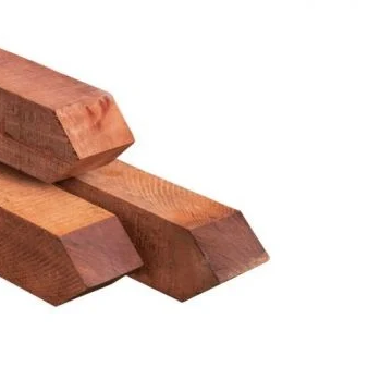 Hardhouten Azobe  palen fijn bezaagd 7x7x300 cm