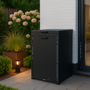 Kliko ombouw 240 Liter - 3 stuks GRAFIET ZWART met klep