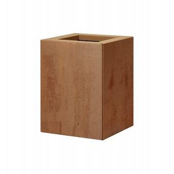 Bloembak vlak - CORTEN 30X30X40