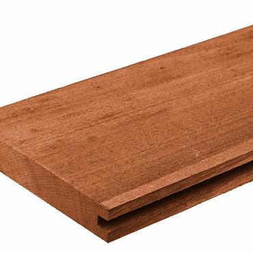 Hardhouten Damwand 3x18.5x450 cm Angelim Vermelho