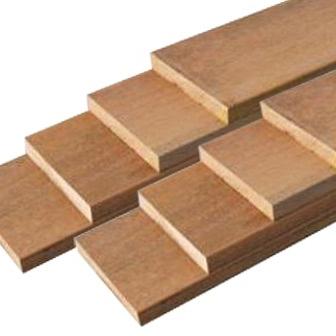 Hardhouten vlonderplank extra breed Bangkirai 2,8x19x400cm geschaafd