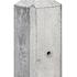 Tussenpaal grijs glad met diamantkop 10x10x280 cm